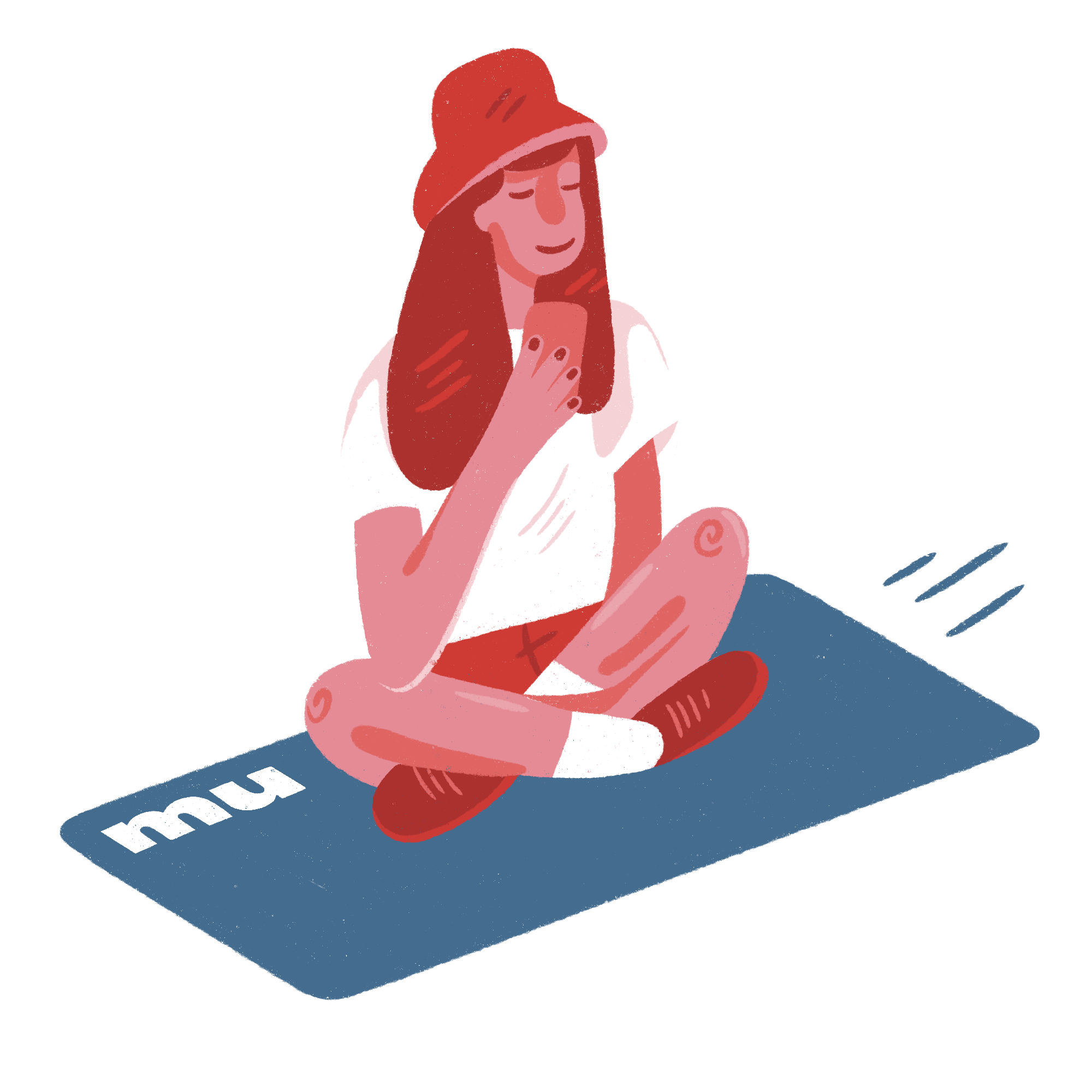 Woman traveling without worries